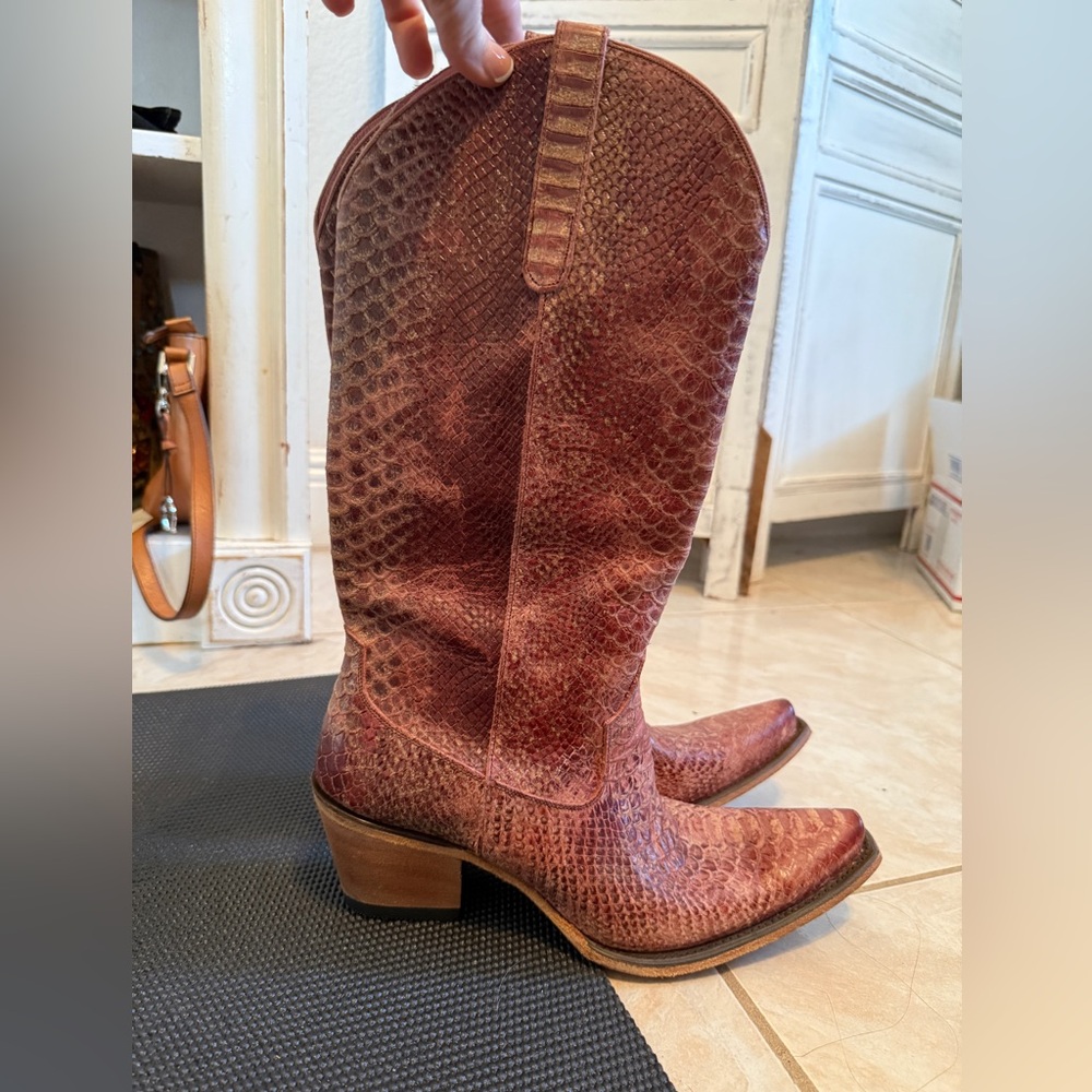 Junk Gypsy x Lane Pink  Cowboy Boots